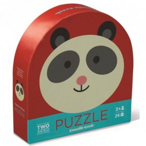 Puzzle Mini Round 2-Sided 24 p Panda & Friends